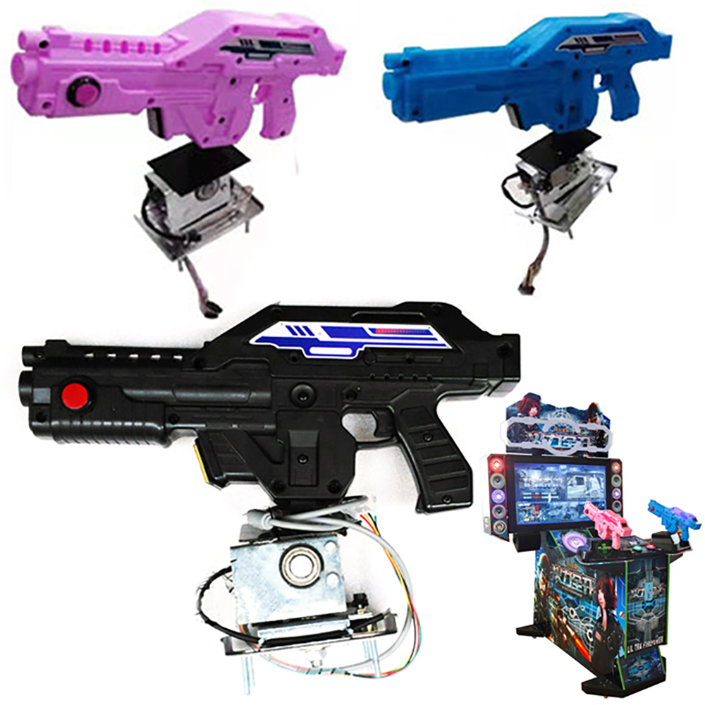 Gun Shooting Arcade - Ultra อาวุธ3ใน1อาเขตยิงพลาสติกปืน Push ปุ่มวิดีโอจำลองเหรียญดำเนินการเกมเครื่อง