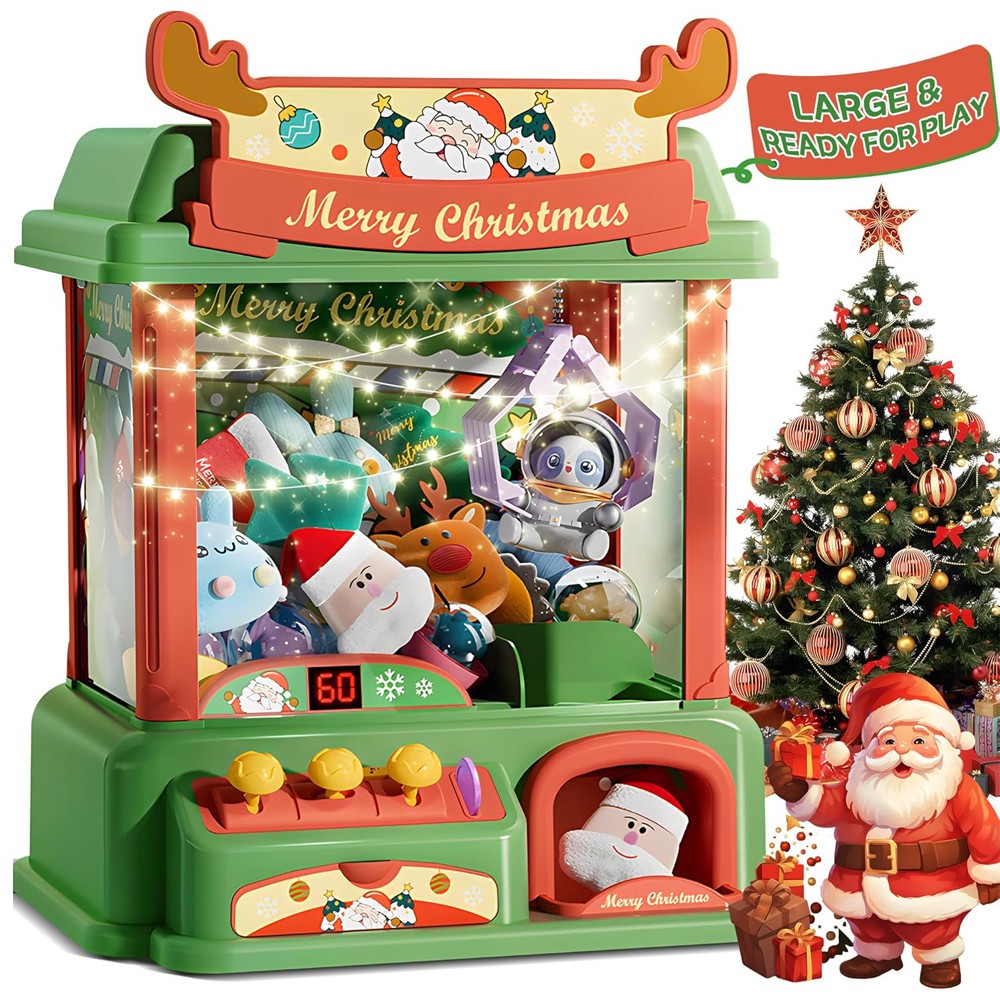 Arcade Vending Machines - เครื่องจับเล็บสำหรับเด็กเครื่องเกมอาเขตของเล่นลูกกวาดเครื่องจำหน่ายสินค้าขนาดเล็กมีเสียงเบาของขวัญคริสต์มาสวันเกิด