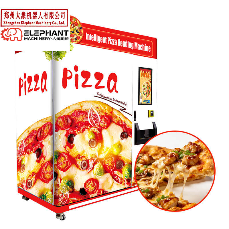 Commercial Vending Machine - ตู้จำหน่ายพิซซ่าร้อนแบบสั่งทำพิเศษ ขนาด 55 นิ้ว หน้าจอสัมผัส ระบบแกน