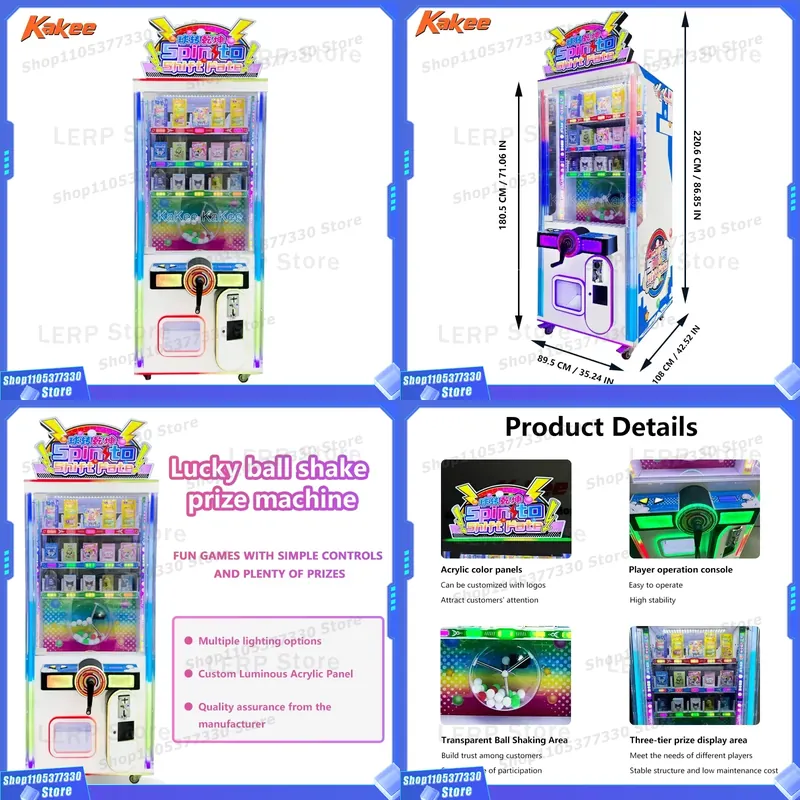 Arcade Style Vending Machine - เครื่องเล่นเกมสล็อตเชิงพาณิชย์ ตู้จำหน่ายของขวัญอัตโนมัติเพื่อความบันเทิงสำหรับธุรกิจ แบบอาร์เคด