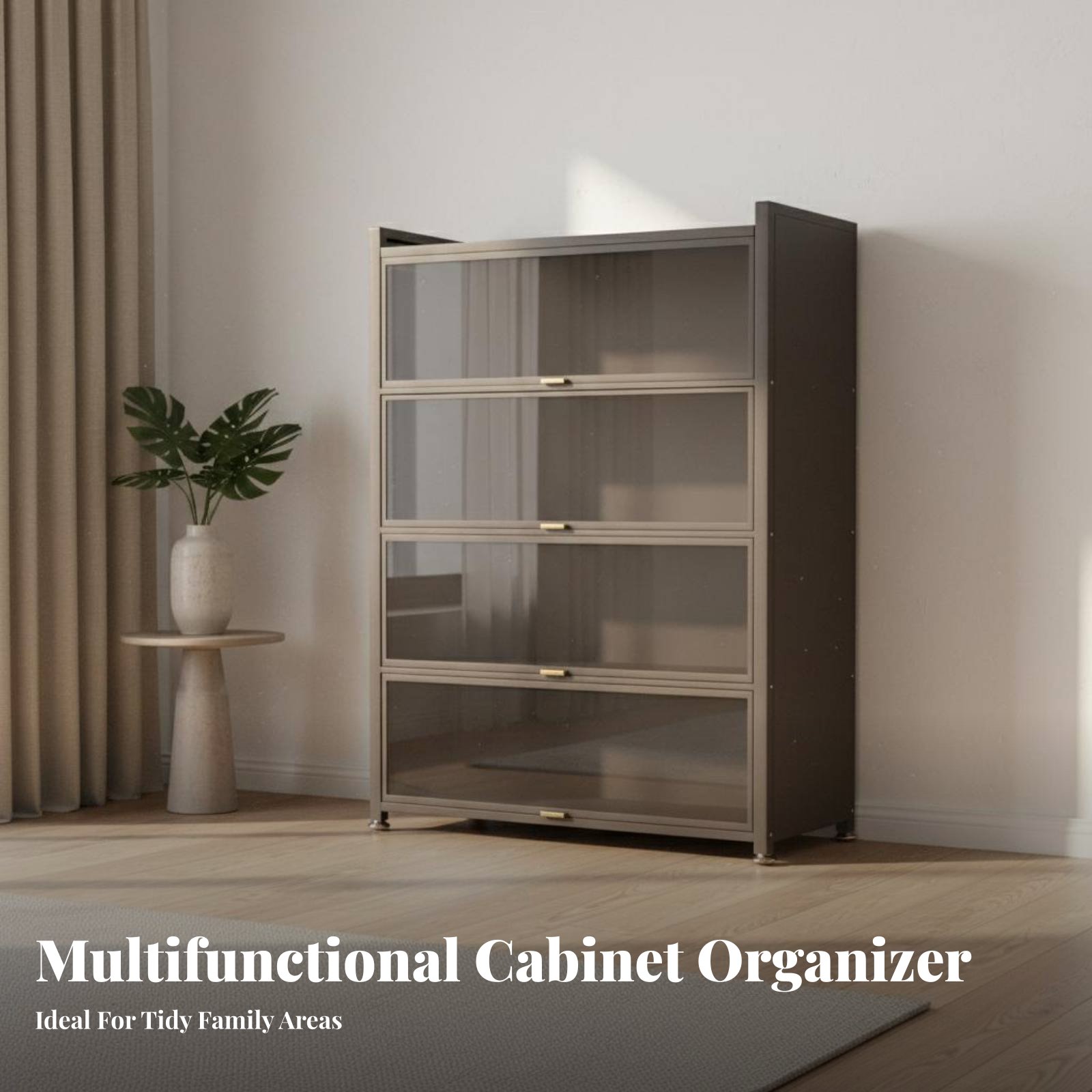 Glass Cabinet Display - ตู้โชว์ฟิกเกอร์ ตู้โชว์ดีไซน์ทนทานต่อเศษขยะ พร้อมประตูโปร่งใส ชั้นวางของแบบกระจก