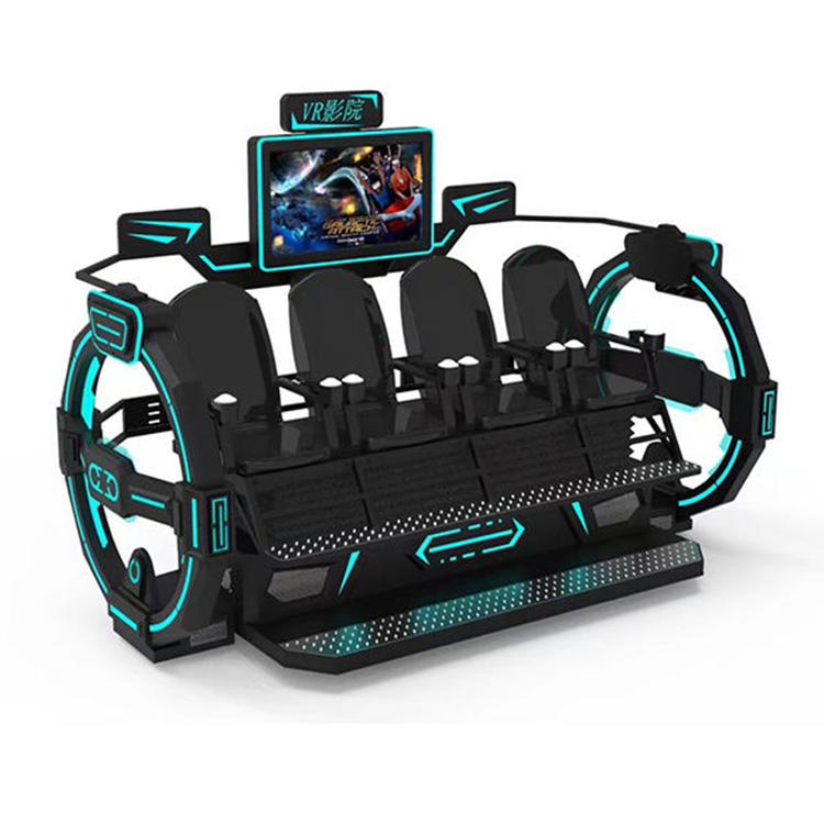 9D Vr Simulator - เครื่องจำลองการเคลื่อนไหวเสมือนจริง 9D VR สำหรับโรงภาพยนตร์ 4 ที่นั่ง