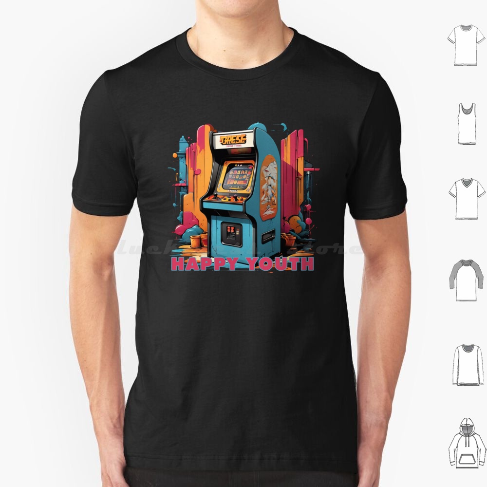 Arcade No - เสื้อยืด Happy Youth-Arcade สำหรับผู้ชาย ผู้หญิง เด็ก
