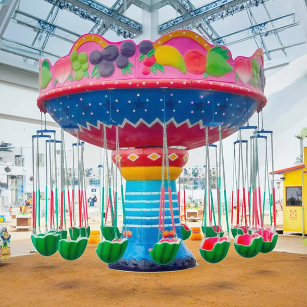 Coin Operated Kiddie Ride - เครื่องเล่นม้าหมุนรูปแตงโมขนาดใหญ่แบบหยอดเหรียญสำหรับเด็กในเทศกาลคริสต์มาส