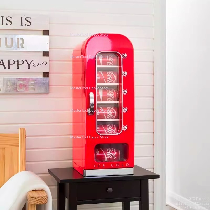 Arcade Ticket Machine - ตู้จำหน่ายสินค้าอัตโนมัติขนาดเล็ก 10 กระป๋อง ตู้เย็นขนาดเล็กแบบป๊อปอัพสำหรับใช้ในบ้าน