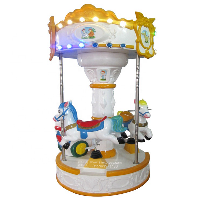 Coin Operated Kiddie Ride - ม้าหมุนไฟเบอร์กลาส ของตกแต่งคริสต์มาส เครื่องเล่นหยอดเหรียญสำหรับเด็ก อุปกรณ์สนามเด็กเล่น เครื่องเล่นเกมในศูนย์รวมความบันเทิงสำหรับเด็ก