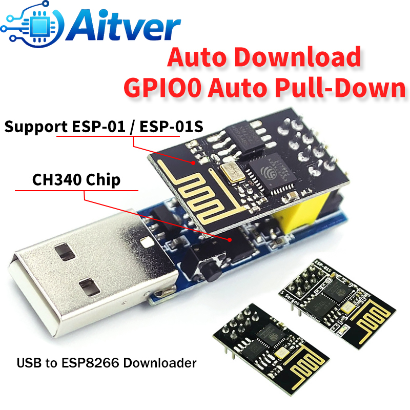 Arduino Vending Machine Project - อะแดปเตอร์โปรแกรมเมอร์ ESP01 USB เป็น ESP8266 ESP01S