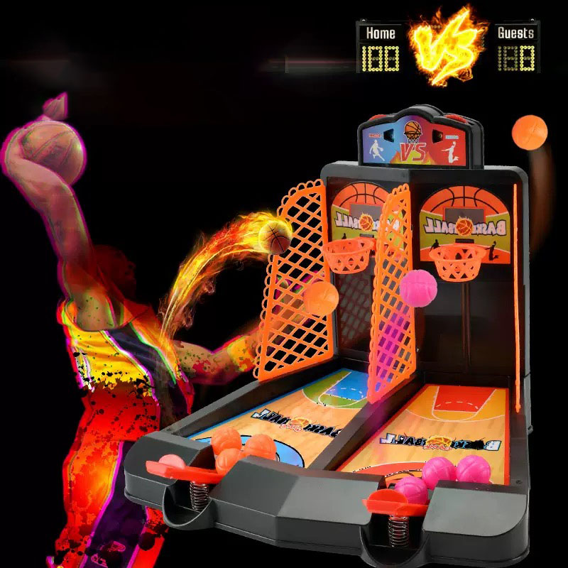 Basketball Arcade Game - มินิบาสเก็ตบอล สนุกสนาน คาร์นิวัลคลาสสิค อาร์เคด บาสเก็ตบอลตั้งโต๊ะ แบบดันลูกออกด้วยนิ้ว