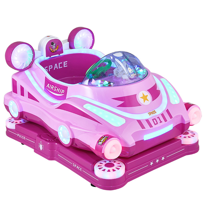 Coin Operated Kiddie Ride - เครื่องเล่นเป่าฟองสบู่รูปยานอวกาศสำหรับเด็ก แบบหยอดเหรียญ รถของเล่นเด็กแบบแกว่ง สำหรับใช้ในเชิงพาณิชย์
