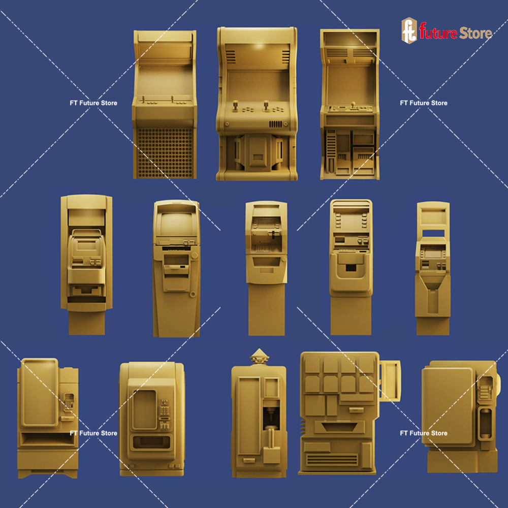 Arcade Toy Vending Machine - โมเดลจำลอง 3 มิติ ขนาด 1/64 ฉากถนน