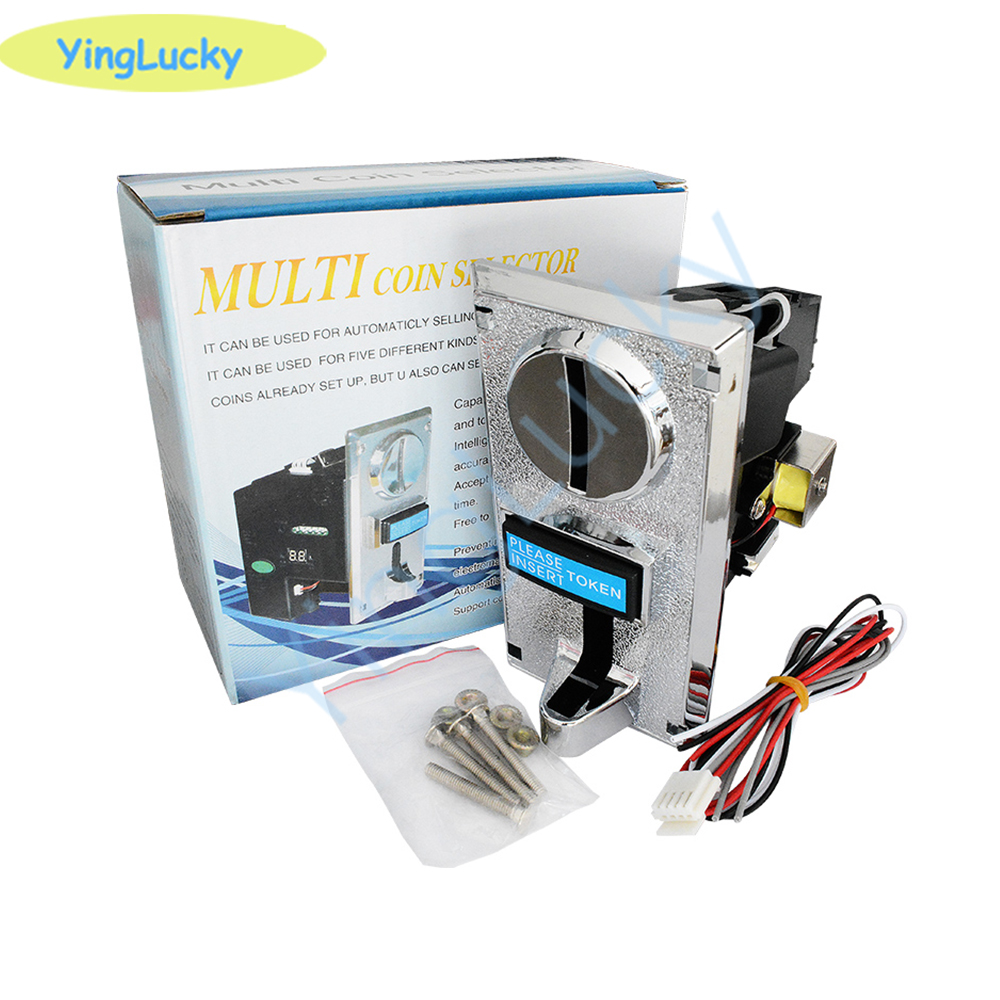 Arcade Ticket Machine - จัดส่งฟรี 616 เครื่องรับเหรียญหลายชนิด เครื่องรับเหรียญอิเล็กทรอนิกส์แบบม้วนลง กลไกเลือกเหรียญสำหรับตู้จำหน่ายสินค้าอัตโนมัติ เครื่องเล่นเกมอาร์เคด