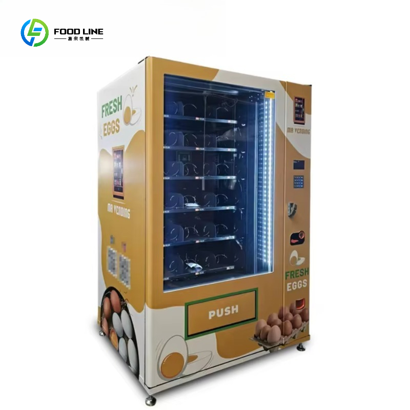 Commercial Vending Machine - ตู้จำหน่ายไข่เชิงพาณิชย์พร้อมหน้าจอสัมผัส อุปกรณ์ขายไข่อัตโนมัติแบบบริการตนเอง ปรับแต่งได้