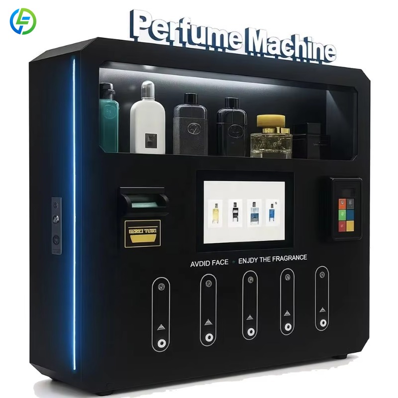 Arcade Card Vending Machine - ตู้จำหน่ายน้ำหอมอัตโนมัติแบบกำหนดเองของแคนาดา สีน้ำเงิน รับเหรียญ/บัตร/ธนบัตร
