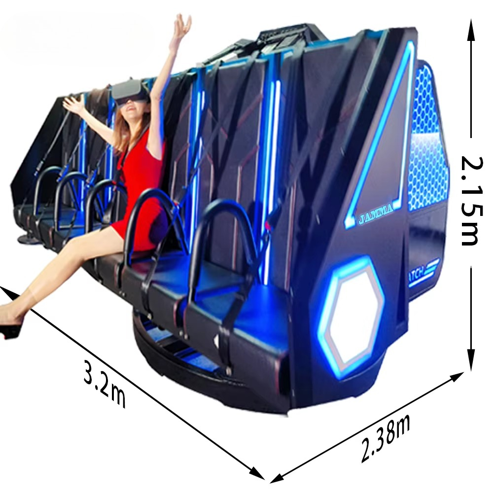 9D Vr Simulator - สวนสนุกในร่ม ผลิตภัณฑ์บันเทิง เครื่องเล่นสวนสนุกอิเล็กทรอนิกส์ 9D VR เครื่องจำลองการบิน