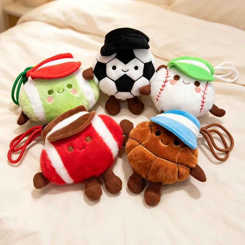 Basketball Arcade Game - ลูกบอลน่ารักขนาด 15 ซม. ซีรีส์ลูกบอลกลม ฟุตบอล บาสเก็ตบอล