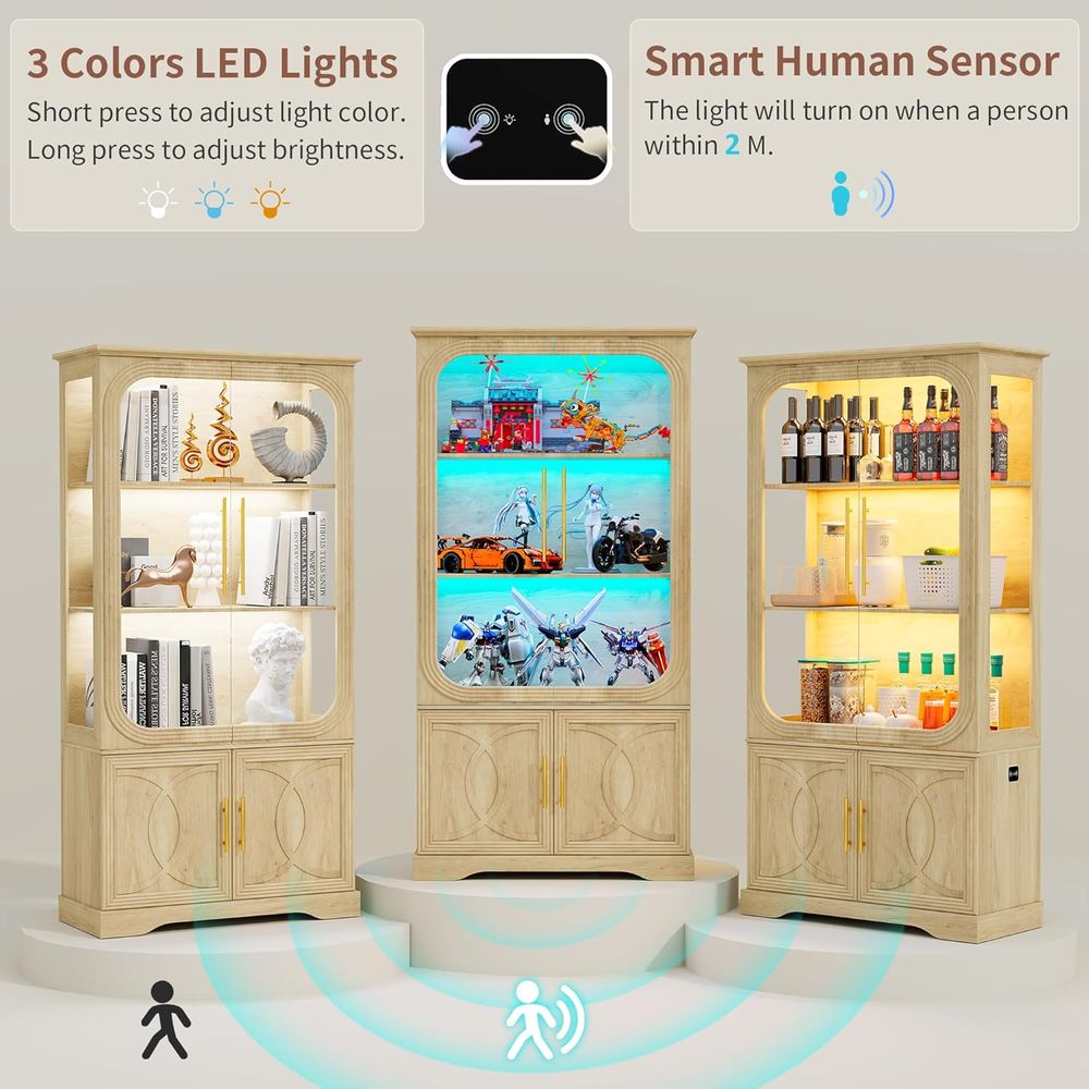 ตู้โชว์กระจก 5 ชั้น รุ่น 69 Oa - Glass Cabinet Display บทวิจารณ์และราคา