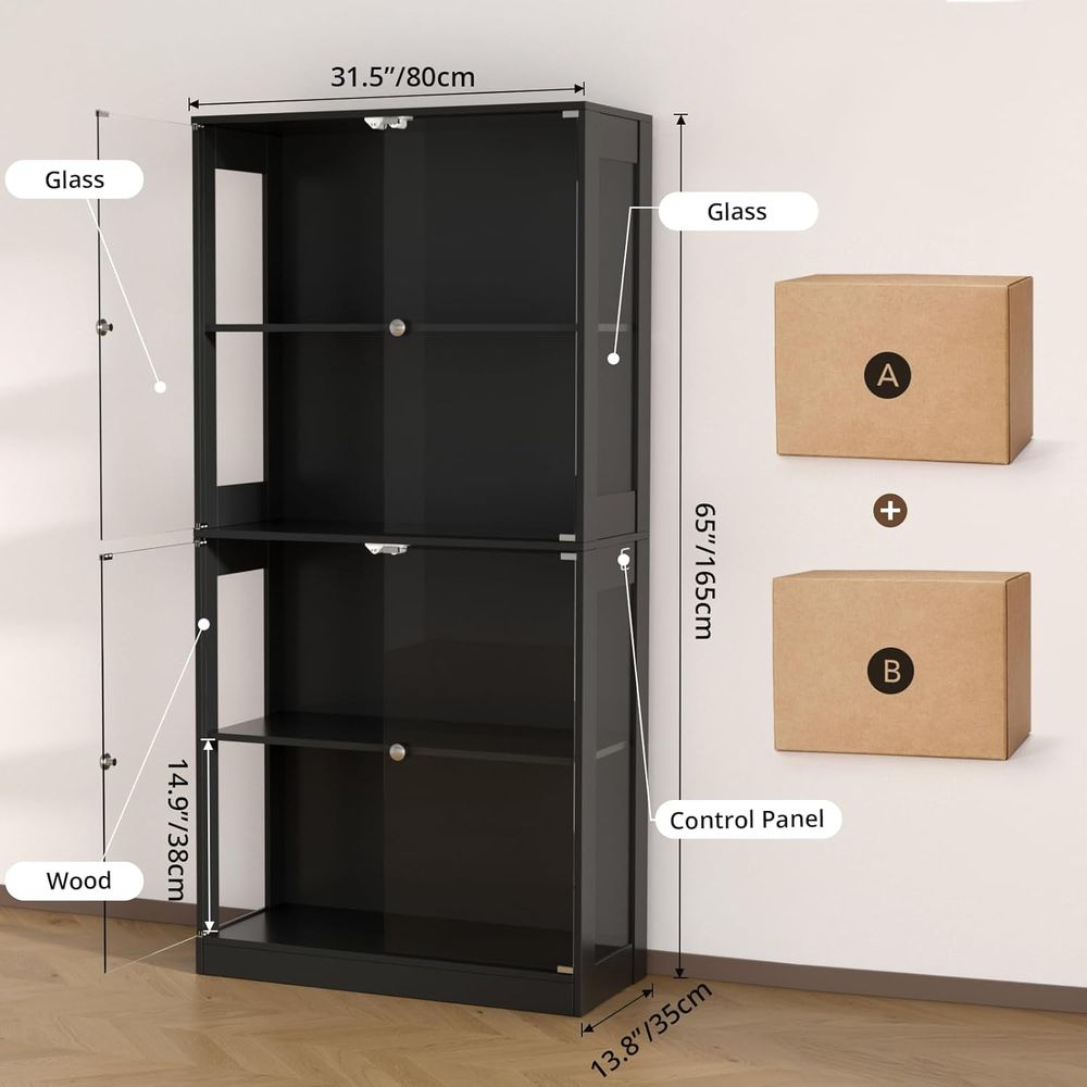 ตู้โชว์กระจก 65 บาน, ตู้โชว์ 4 - Glass Cabinet Display บทวิจารณ์และราคา