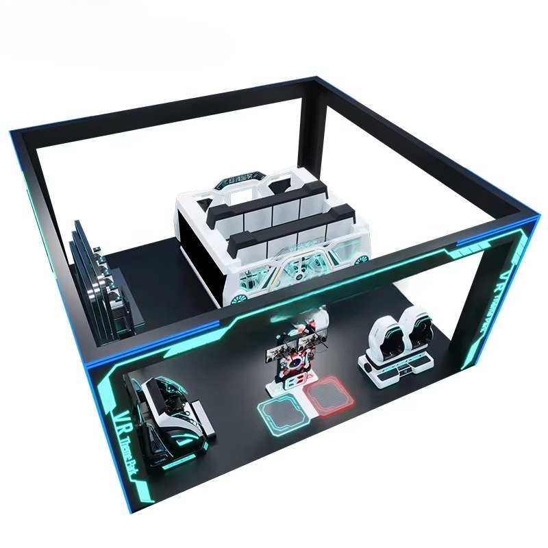 สวนสนุก VR 2027 เครื่องเล่นเกม - 9D Vr Simulator บทวิจารณ์และราคา