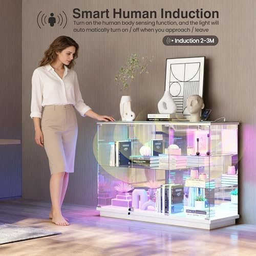 ตู้โชว์กระจก RGB พร้อมตัวล็อคส - Glass Cabinet Display บทวิจารณ์และราคา