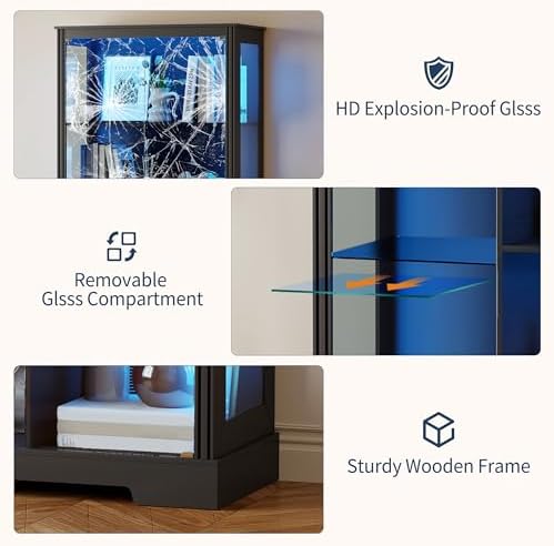 ตู้โชว์ขนาด 71 นิ้ว 5 ชั้น พร้ - Glass Cabinet Display บทวิจารณ์และราคา