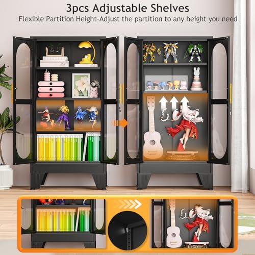 ตู้โชว์แบบมีกุญแจขนาด 47 นิ้ว  - Glass Cabinet Display บทวิจารณ์และราคา