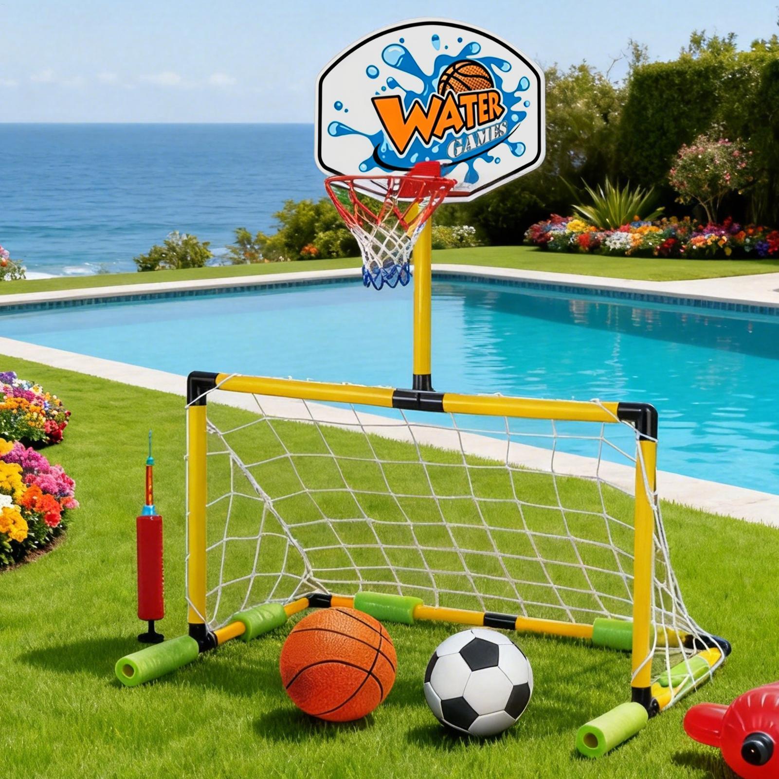 ห่วงบาสเก็ตบอลในสระน้ำ 2-in-1  - Basketball Arcade Game บทวิจารณ์และราคา