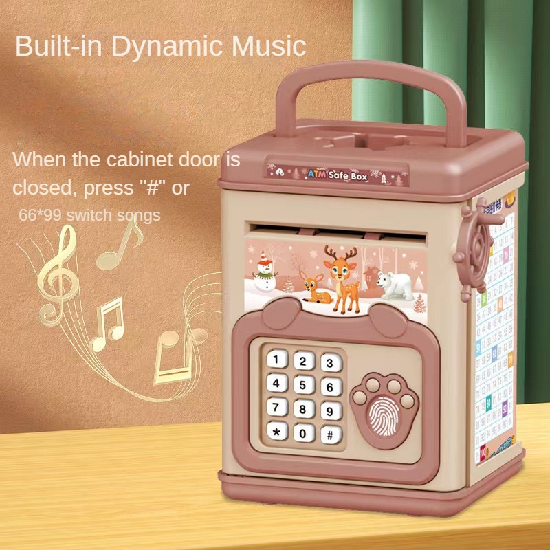 กล่องเงินลายนิ้วมือ Piggy Bank - Coin Operated Kiddie Ride บทวิจารณ์และราคา