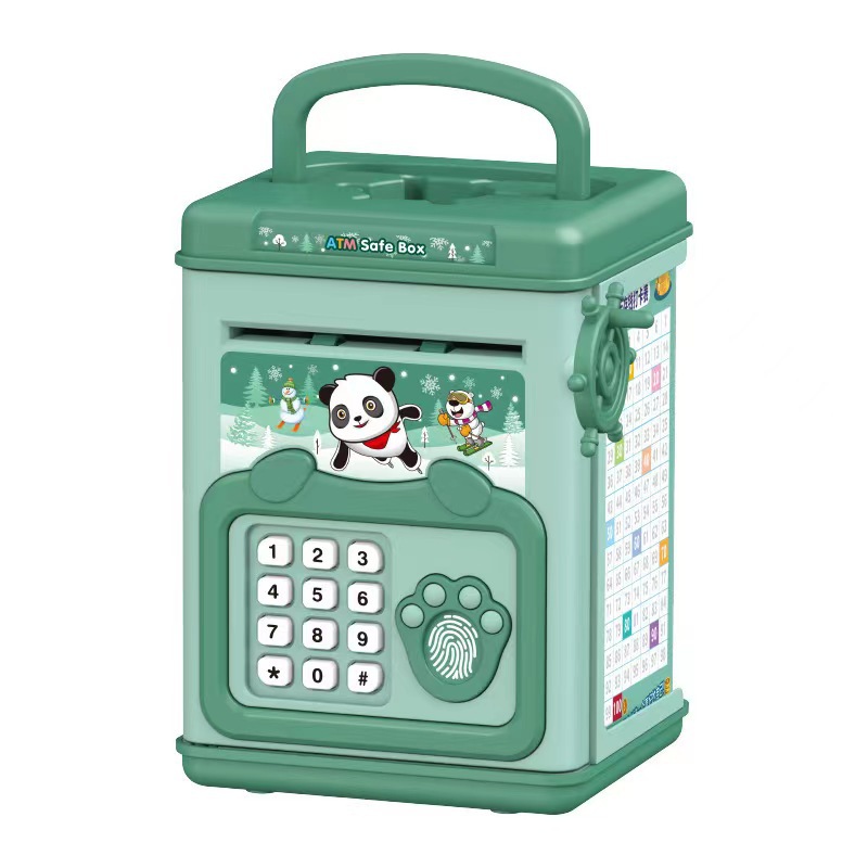 กล่องเงินลายนิ้วมือ Piggy Bank - Coin Operated Kiddie Ride บทวิจารณ์และราคา