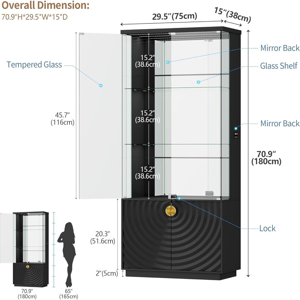 ตู้โชว์กระจก 71 ช่อง, ตู้โชว์  - Glass Cabinet Display บทวิจารณ์และราคา