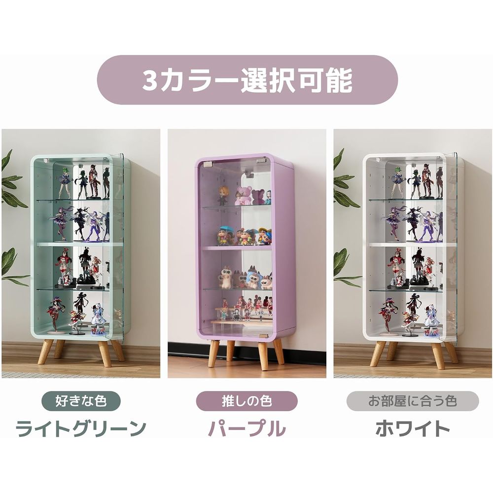 ตู้โชว์กระจกปรับระดับได้ 4 ชั้ - Glass Cabinet Display บทวิจารณ์และราคา