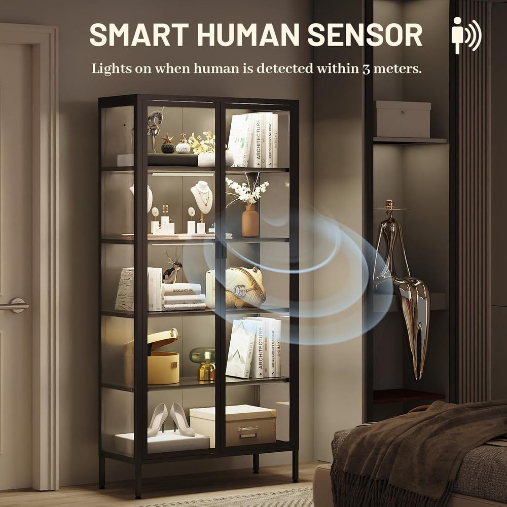 ตู้โชว์กระจกสูง 71 ซม. พร้อมไฟ - Glass Cabinet Display บทวิจารณ์และราคา