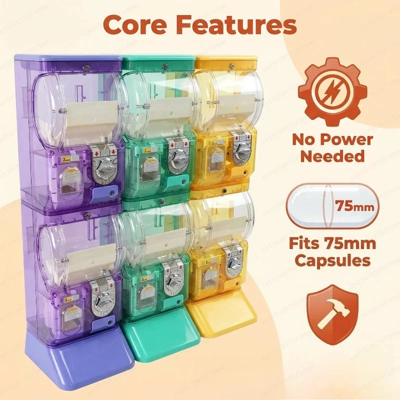 ตู้กาชาปองสองชั้นสีขาวใส แบบหย - Arcade Vending Machines บทวิจารณ์และราคา