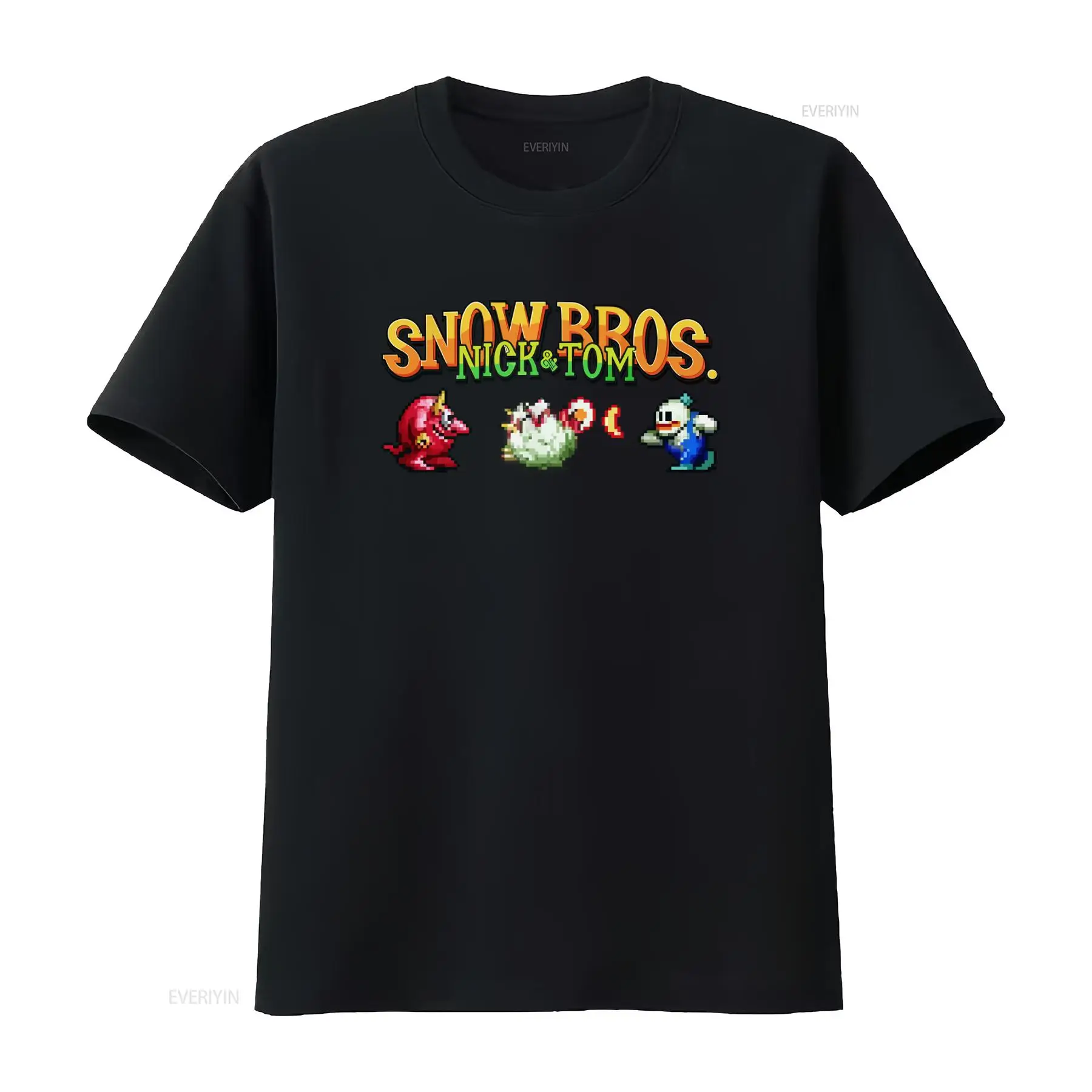 เสื้อยืดลาย Snow Bros Retro Ar - Arcade No บทวิจารณ์และราคา