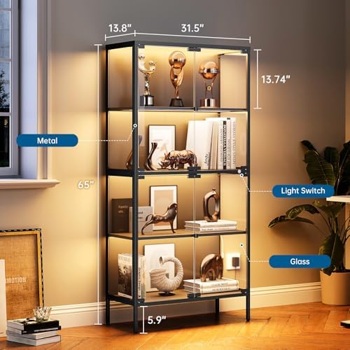 ตู้โชว์กระจกขนาด 65 นิ้ว พร้อม - Glass Cabinet Display บทวิจารณ์และราคา