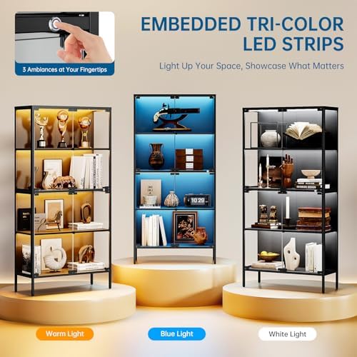 ตู้โชว์กระจกขนาด 65 นิ้ว พร้อม - Glass Cabinet Display บทวิจารณ์และราคา