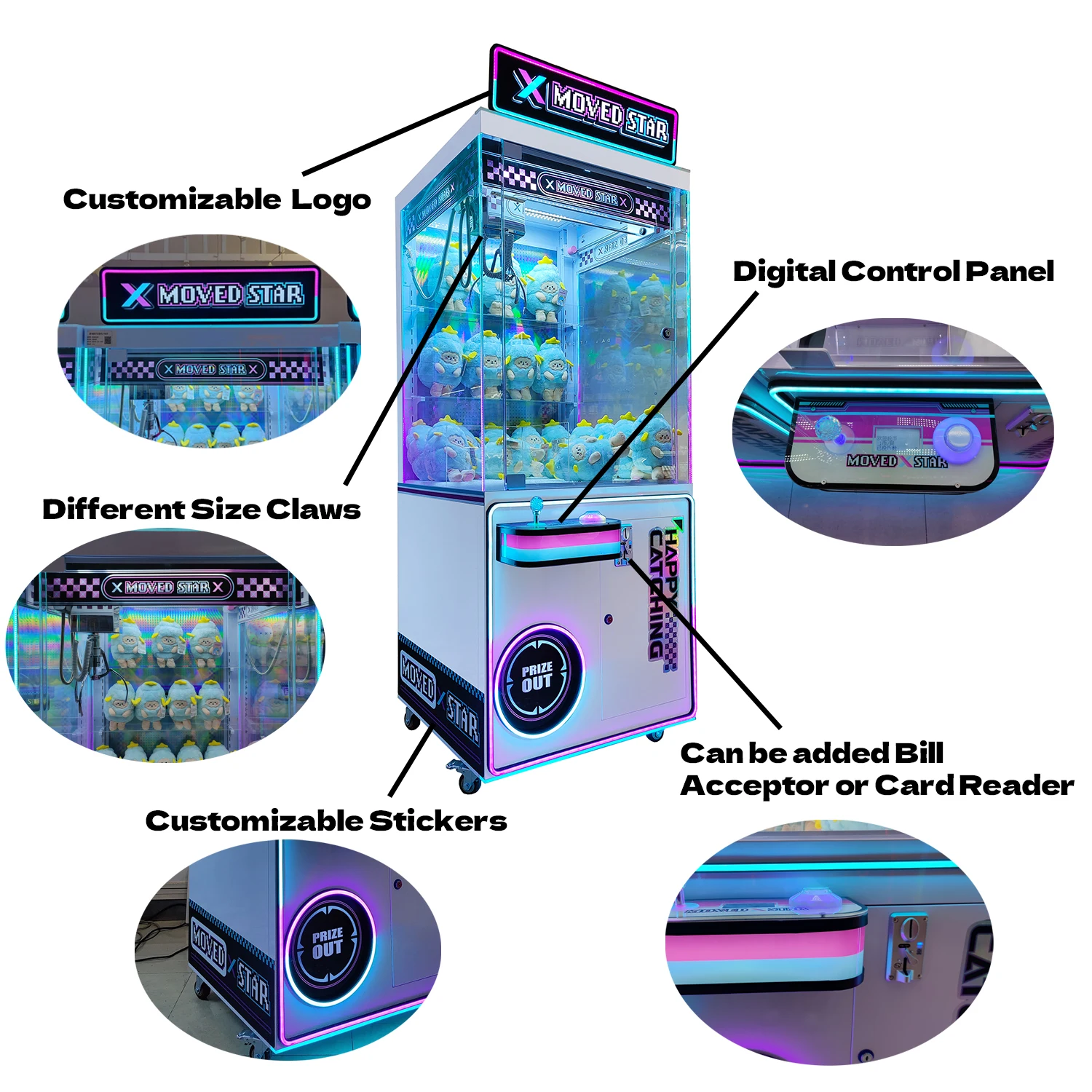 เครื่องเกมหยอดเหรียญแบบคีบตุ๊ก - Japanese Arcade Vending Machine บทวิจารณ์และราคา